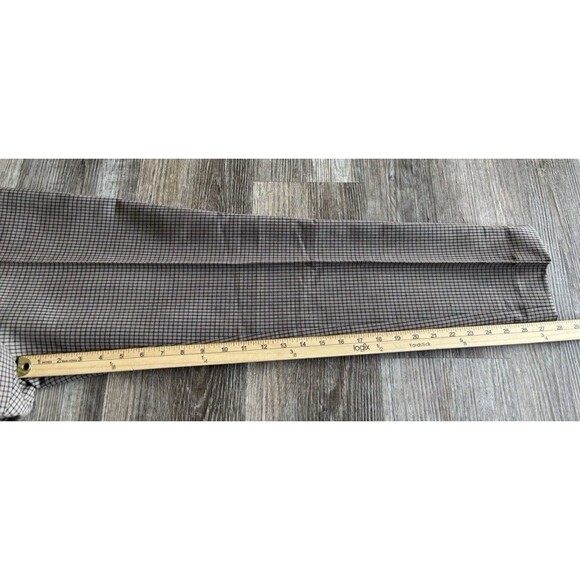 Theory Tapered Maple Check Dress Wool Blend? Pocket Stretch Pants Women’s Size 2 - Picture 6 of 8